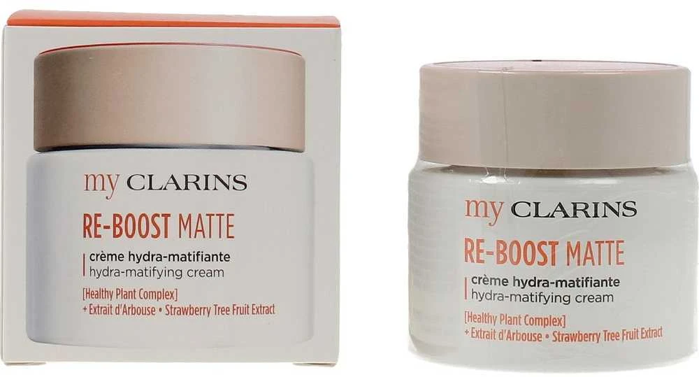 Clarins My Clarins Re-Boost Matte Hydra-Matifying Kreminis drėkinantis matinį efektą suteikiantis kremas mišriai / riebiai veido odai, 50 ml