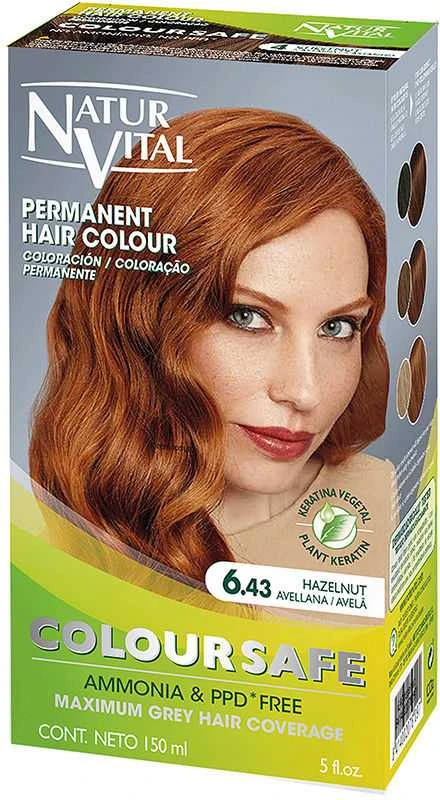 Natur Vital 6.43 Hazelnut plaukų dažų pakuotė