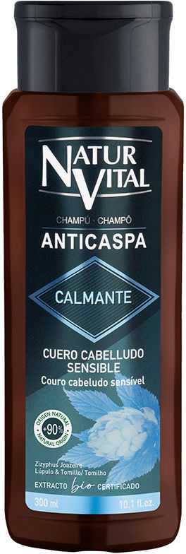 Šampūnas nuo pleiskanų Naturvital Raminantis (300 ml)