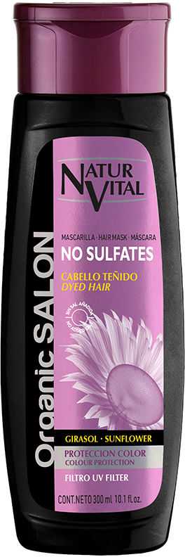 Naturvital Organic saloninė dažytų plaukų kaukė, 300 ml