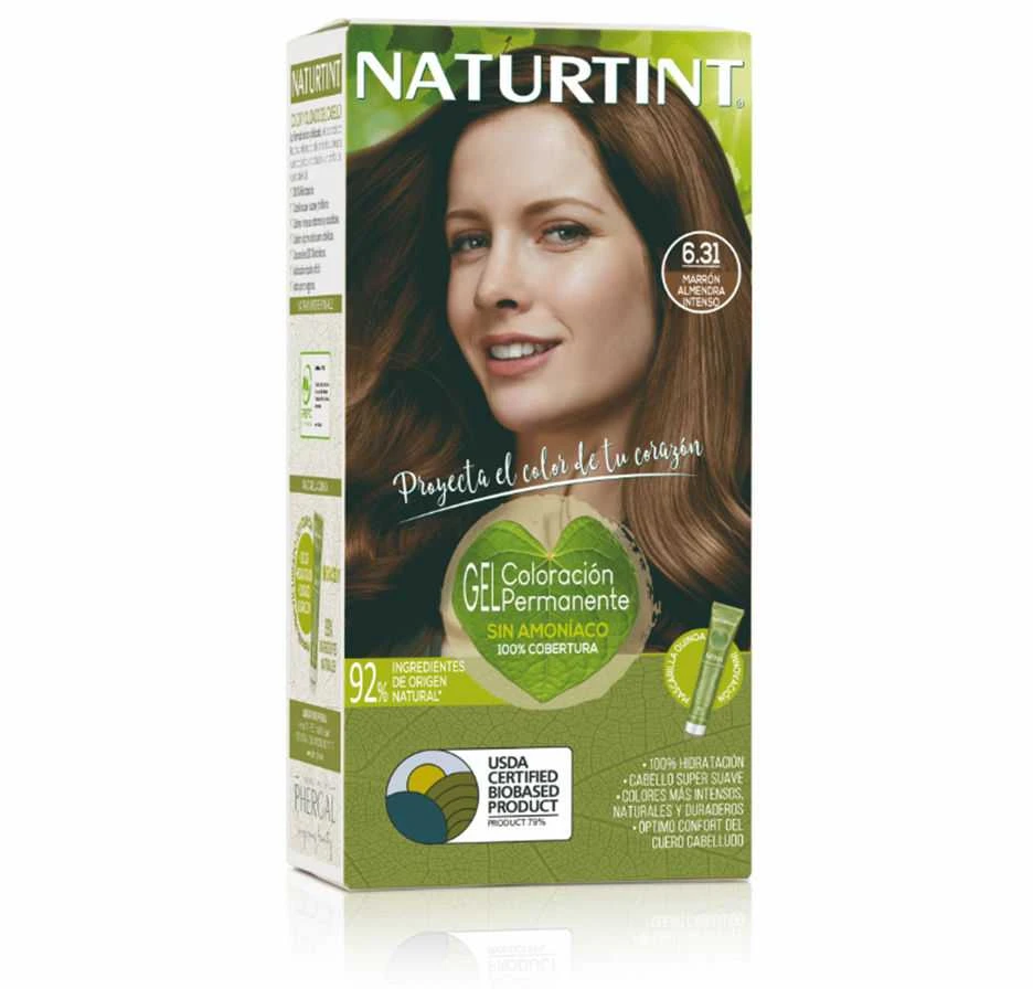 Naturtint plaukų dažai 6,31n Almond Brown pakuotė