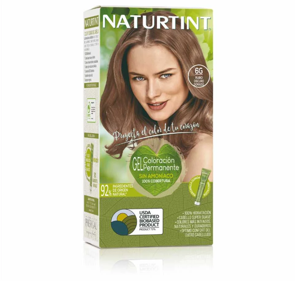 Naturtint 6G tamsiai šviesūs plaukų dažai, pakuotės vaizdas