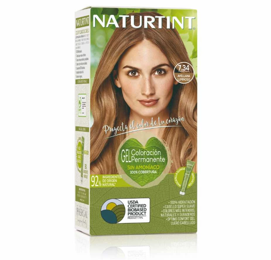 Naturtint 7.34 plaukų dažų pakuotė