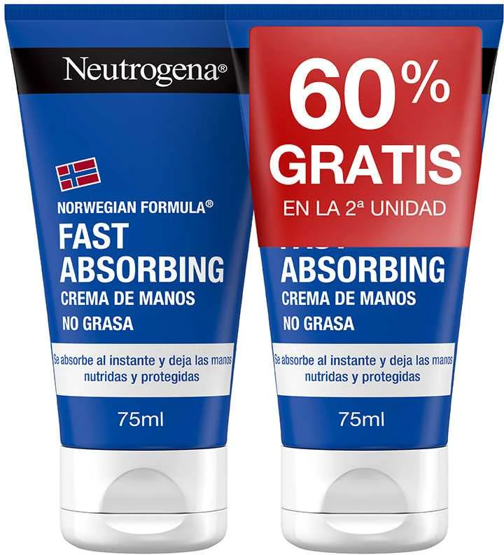 "Neutrogena Formula greitai įsigeriantis rankų kremas 2x75ml