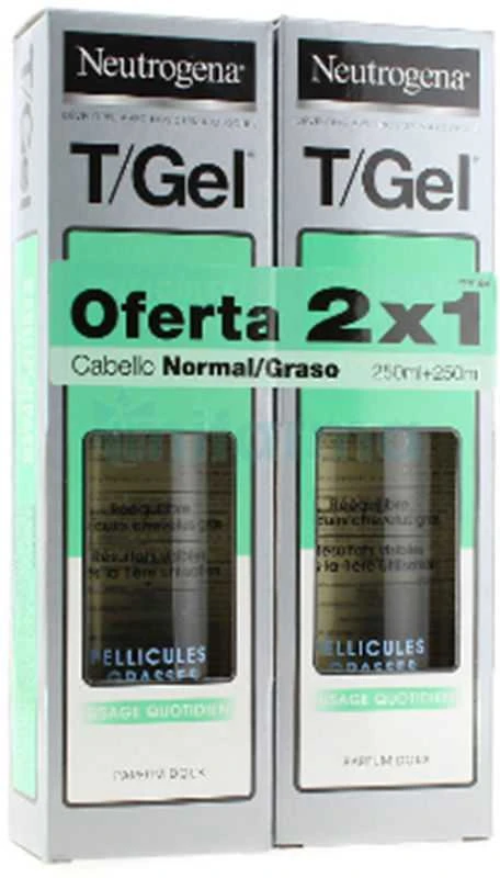 Neutrogena T-Gel šampūnas nuo pleiskanų Normaliai riebūs plaukai 250ml 250ml
