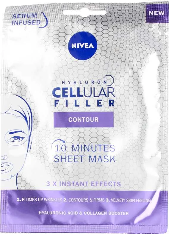 "Nivea Hyaluron Cellular Filler Contour" veido kaukė