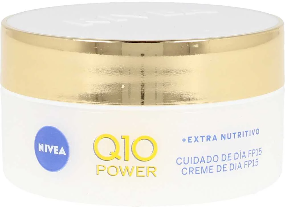 "Nivea Q10 Power Anti-Wrinkle Extra maitininantis Spf15" Ypatingai maitinantis kremas nuo raukšlių 50ml