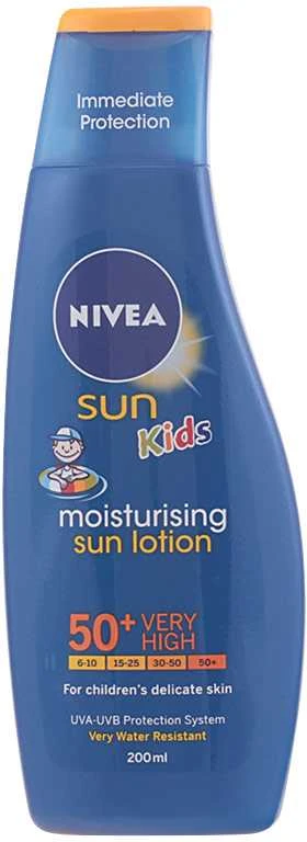 "Nivea Sun Kids" drėkinamasis losjonas Spf50 200ml