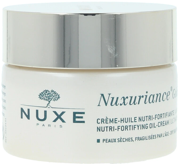 Nuxe Maitinamasis-stiprinamasis maksimaliai nuo senėjimo saugantis aliejinis kremas „Nuxuriance® Gold Nutri-fortifying oil cream ultimate anti-aging“, 50 ml