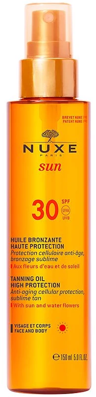 "Nuxe" saulės įdegio aliejus veidui ir kūnui Spf30 150ml