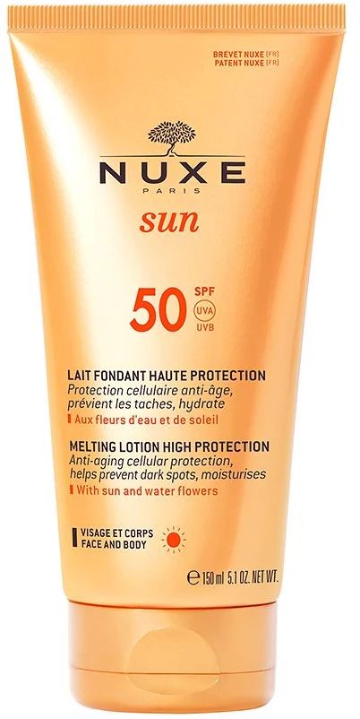NUXE Sun High Protection Melting Lotion Sun Losjonas kūnui moterims, 150 ml