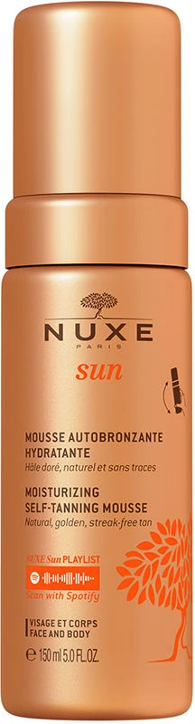 Nuxe Sun Moisturizing Savaiminio įdegio putėsiai, 150 ml
