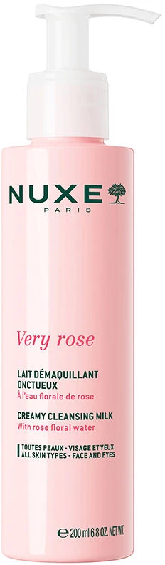 „Nuxe Very Rose“ kreminis makiažo valiklis pienelis, 200 ml