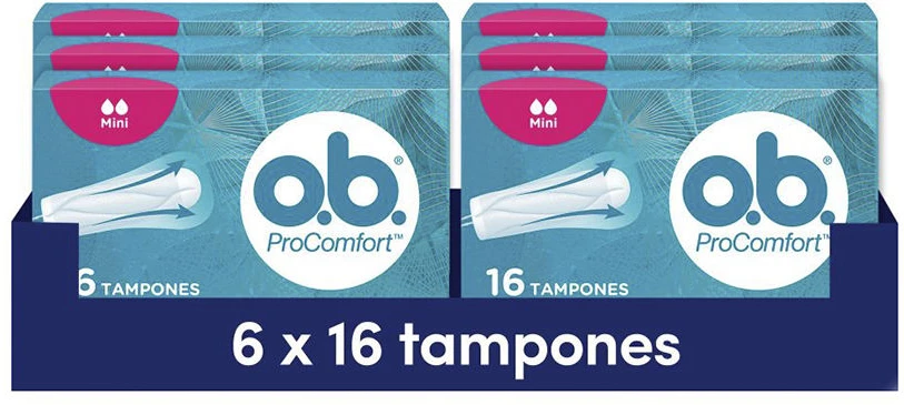 "O.B. Procomfort" 16 tamponų "Mini"