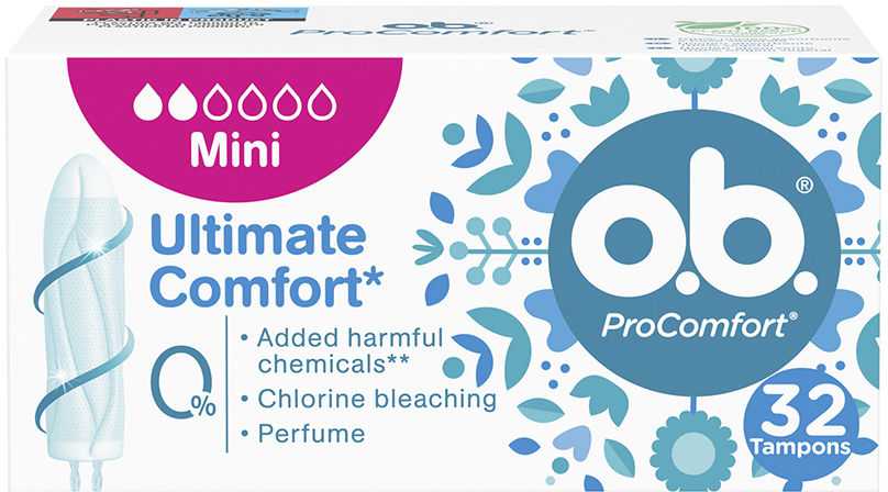 O.b. "Procomfort Mini Buffer" tamponai 32 vnt
