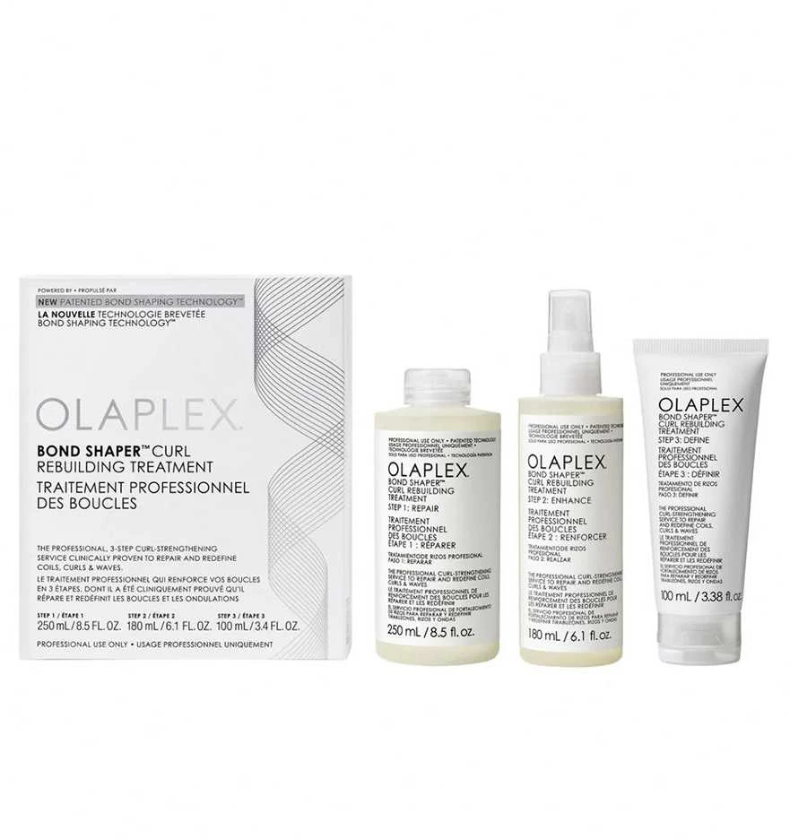 Olaplex priežiūros rinkinys garbanotiems ir banguotiems plaukams Bond Shaper Curl Rebuilding Treatment