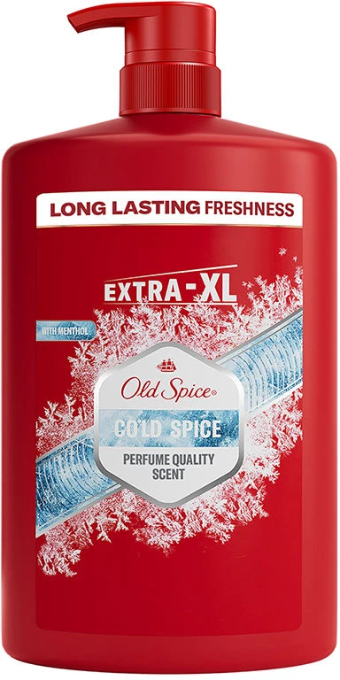 Old Spice Cold Spice Dušo Želė Ir Šampūnas Vyrams, 1000 ml