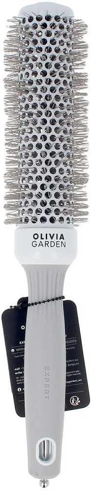 Plaukų šepetys džiovinimui Olivia Garden Expert Blowout Speed Wavy Bristles Baltas&Pilkas 35 mm