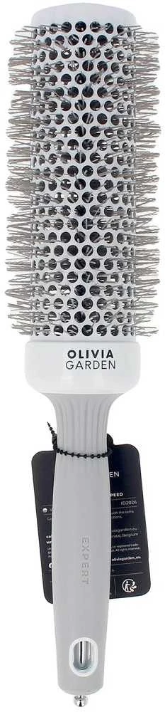 Plaukų šepetys džiovinimui Olivia Garden Expert Blowout Speed Wavy Bristles Baltas&Pilkas 45 mm