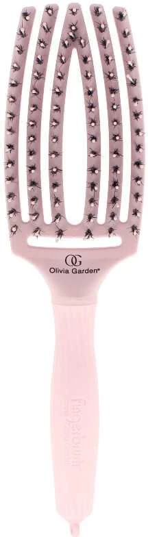 Plaukų šepetys džiovinimui Olivia Garden Fingerbrush Pastel Rožinė Medium