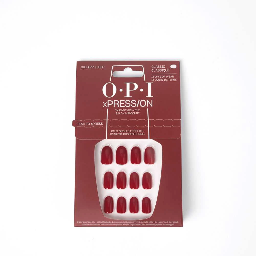 Opi Xpress-On Uñas Artificiales Tonos Icónicos Big Apple Raudona 30 U