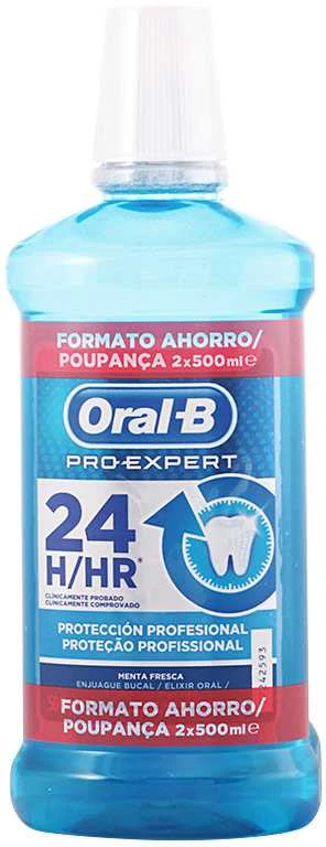 "Oral-B Pro-Expert" burnos skalavimo skysčio "Professional Protection" 500 ml rinkinys 2 vnt