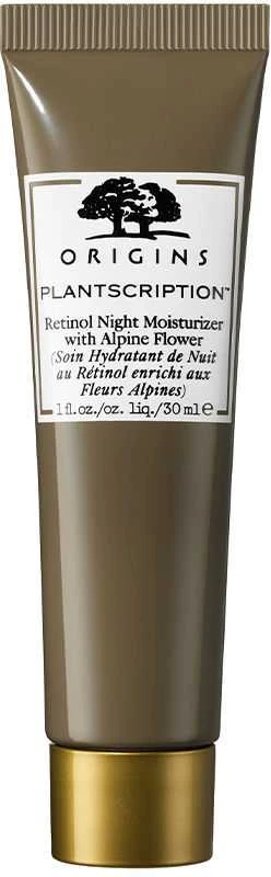 Origins Plantscription Retinol Night Moisturizer With Alpine Flower naktinis drėkinamasis kremas su retinoliu, 30 ml