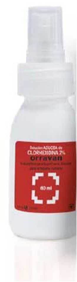 Orravan 2 % chlorheksidinum vandeninis tirpalas 60 ml