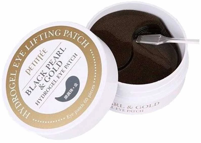 PETITFEE Black Pearl & Gold Hidrogelinės paakių pagalvėlės, 60 vnt.