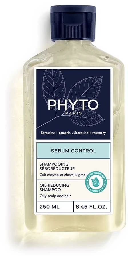 Phyto Sebum Control Šampūnas sebumą reguliuojantis šampūnas, 250 ml
