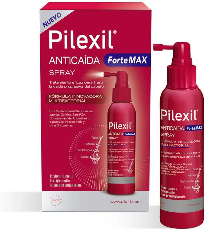 Pilexil Anti-Hair Loss Fortemax Purškiklis purškiklis nuo plaukų slinkimo 120 ml
