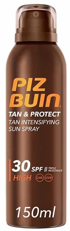 Piz Buin Tan And Protect Tan Intensifying Sun Purškiklis SPF 30 purškiamas apsauginis losjonas nuo saulės, 150 ml