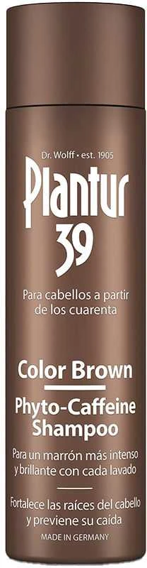 Plantur 39 Alpecin Phyto-Caffeine Color Brown šampūnas nuo plaukų slinkimo rudiems plaukams, 250 ml