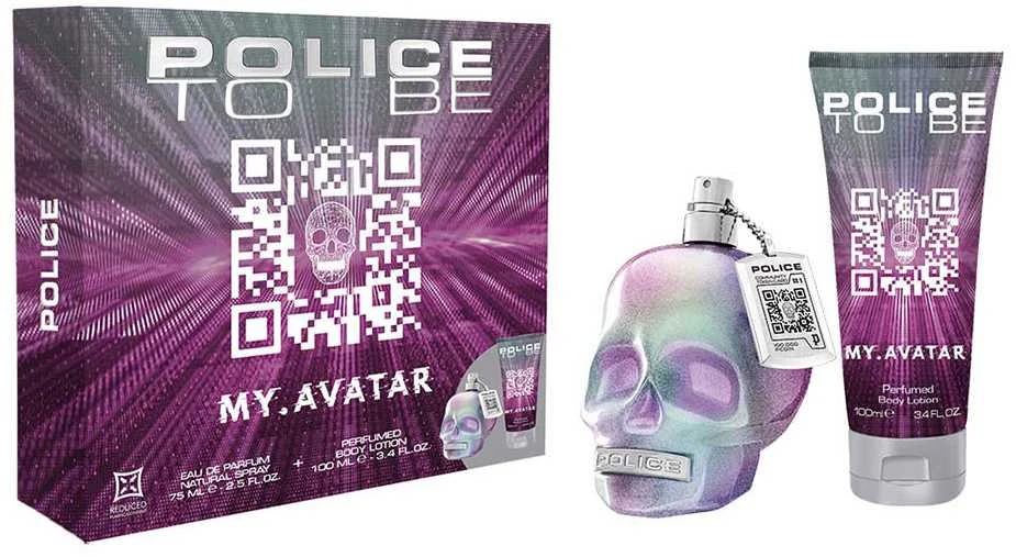 Police To Be My Avatar Woman tualetinis vanduo purškiklis, 75 ml rinkinys 2 vnt.