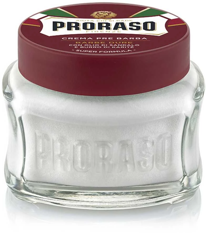 Proraso Red Line Pre-Shave Cream - Maitinantis kremas prieš skutimąsi, 100 ml