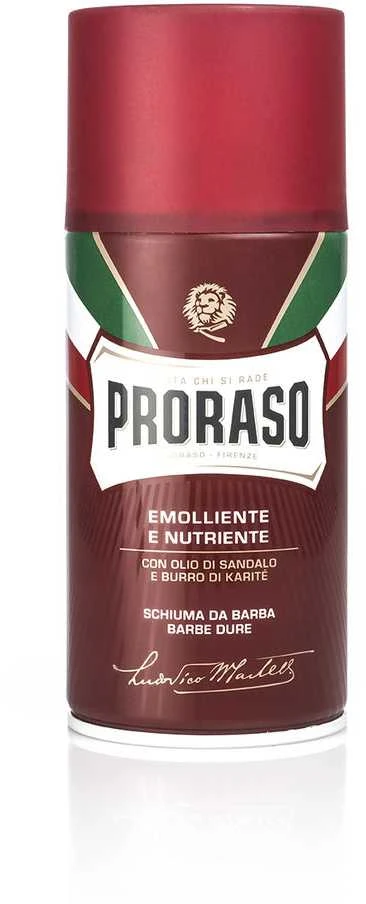 Proraso Red Line Shaving Foam Odą minkštinančios skutimosi putos, 300 ml