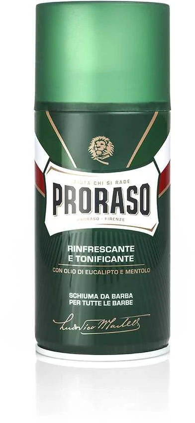 Proraso Green Line Shaving Foam Gaivinančios skutimosi putos, 300 ml