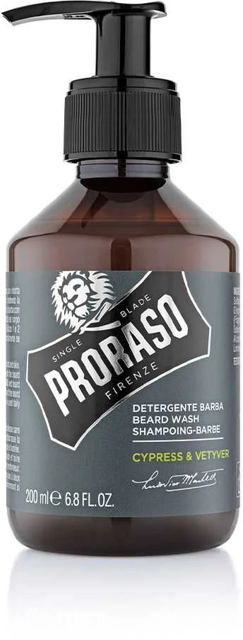 Proraso Cypress & Vetyver Barzdos šampūnas, 200 ml