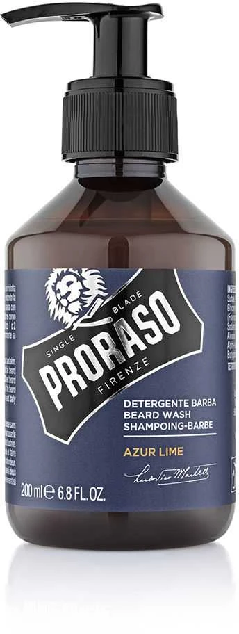 Proraso Barzdos šampūnas Azur & Lime, 200 ml