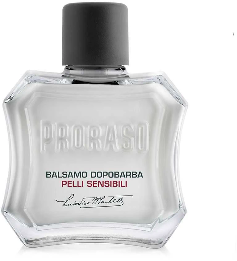 Jautrios odos balzamas po skutimosi Proraso White Line After Shave Balm, 100 ml