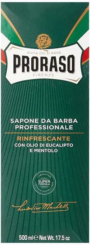 Proraso Green Line Shaving Cream Gaivinantis skystas skutimosi kremas, 500 ml