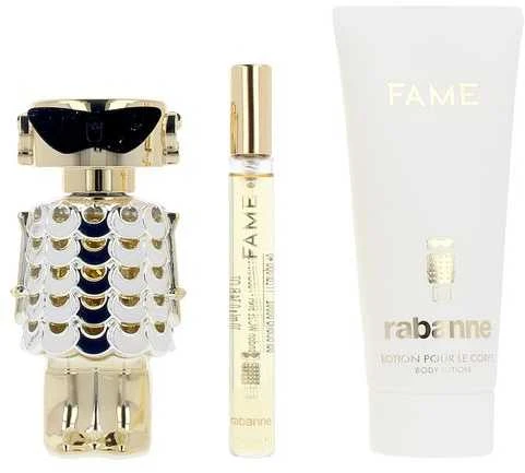 Paco Rabanne Fame Eau De Perfume Purškiklis, 50 ml Set 3 Pieces