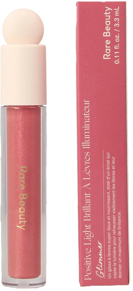 Rare Beauty Positive Light Luminizing Lūpų blizgis lūpų blizgis, atspalvis: Glimmer, 3.3 ml