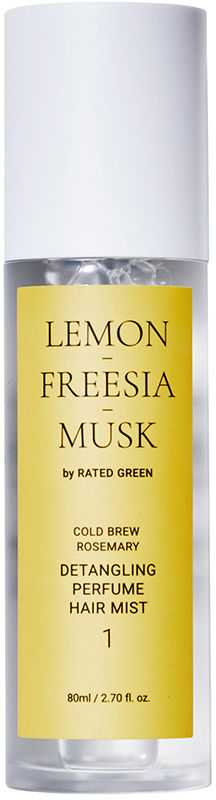 Rated Green „Rated Žalias“ „Rated Žalias Lemon Freesia Musk 01“ plaukų iššukavimo purškiklis, 80 ml
