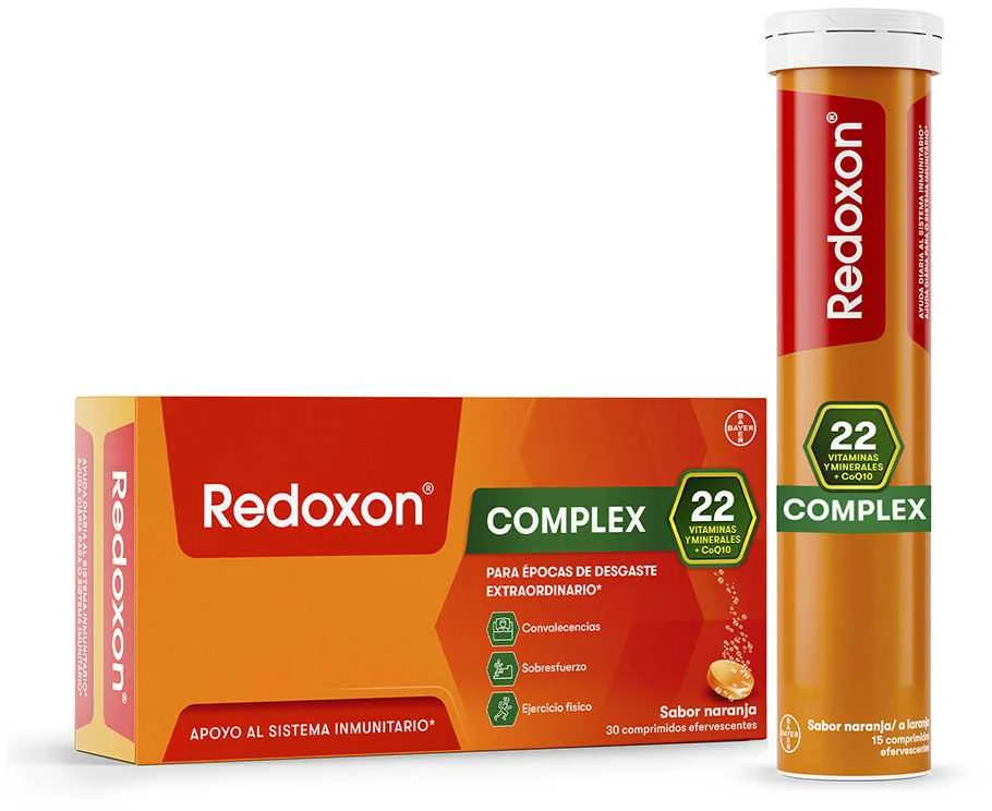 "Redoxon Complex" 30 putojančių tablečių Oranžinis