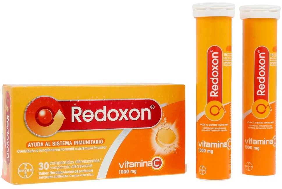 Redoxon Vitamina C 30 putojančių tablečių Oranžinis