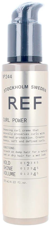 REF Curl Power N°244 Vegan Hair Styling Kreminis plaukų formavimo kremas, 125 ml