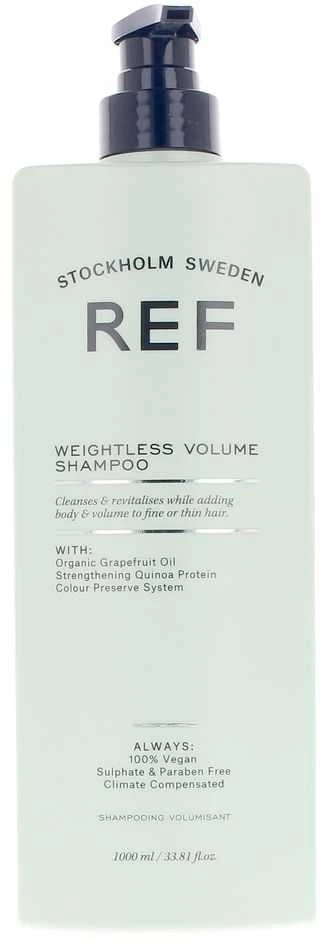 REF „Weightless Volume“ šampūnas be sulfatų, suteikiantis apimties ir tekstūros, 1000 ml
