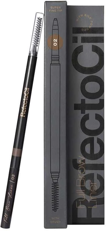 „Refectocil Full Brow Liner“ antakių kontūro pieštukas, 2 vnt., vidutinio rudumo, 1 vnt.