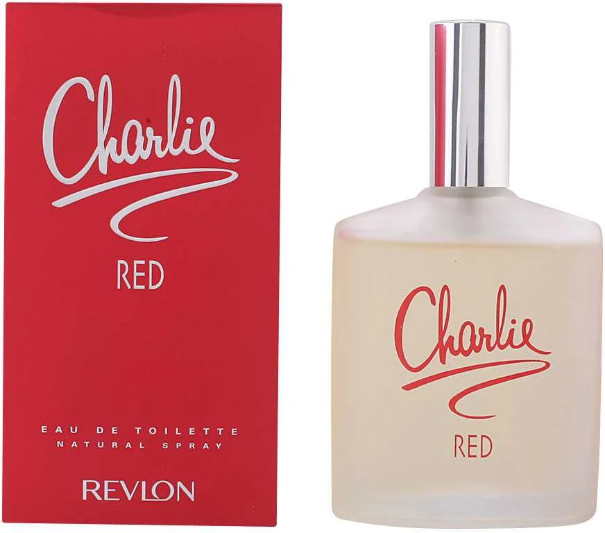 Revlon Charlie Raudona tualetinis vanduo su purškikliu 100ml